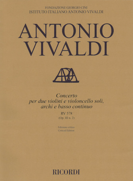 Concerto G Minor, RV 578, Op. III, No. 2