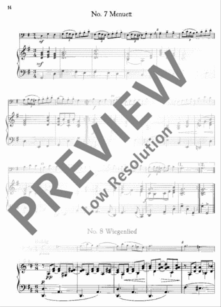 Ten Miniatures Cello scores gallery preview page 15