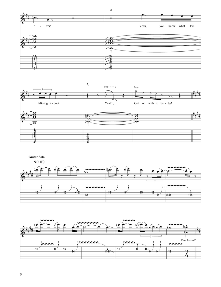 Fire Acoustic Guitar scores gallery preview page 6