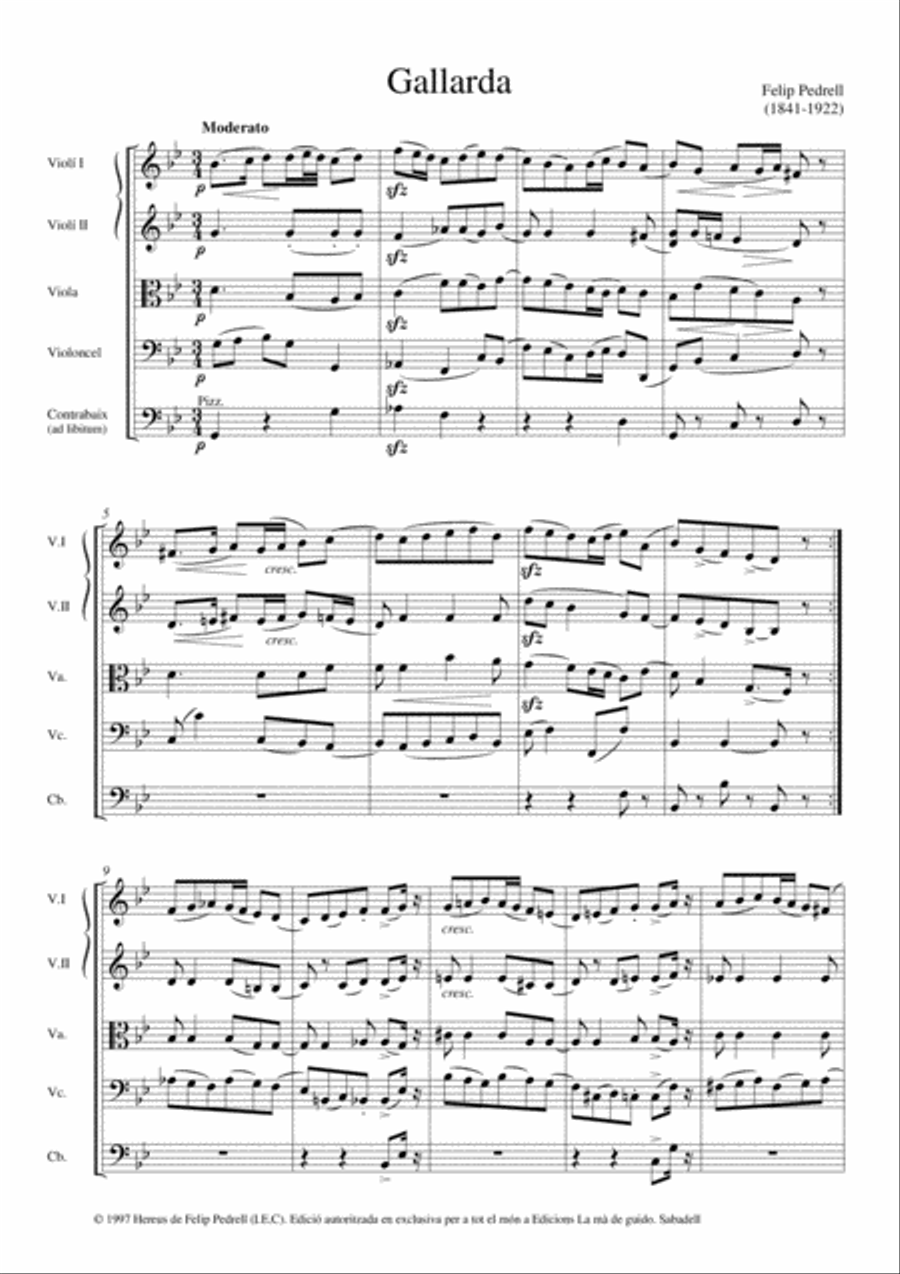 Gallarda String Orchestra scores gallery preview page 5