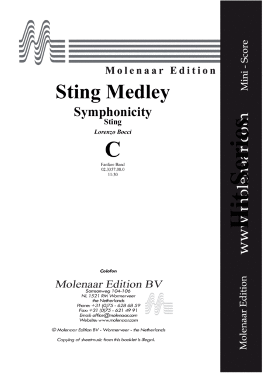 Sting Medley Sting Medley Fanfare Band scores gallery preview page 2