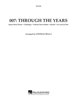 007: Through The Years - Piano