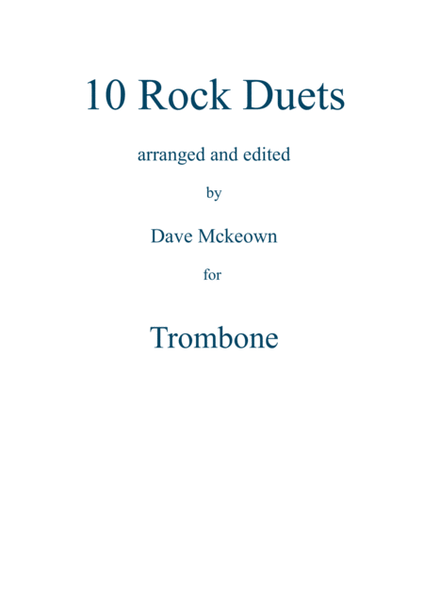 10 Rock Duets for Trombone image number null