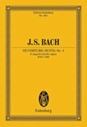 Book cover for Overture (Suite) No. 4 in D Major, BWV 1069