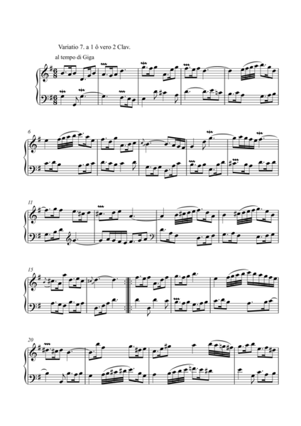BWV 988  Goldberg Variations 7