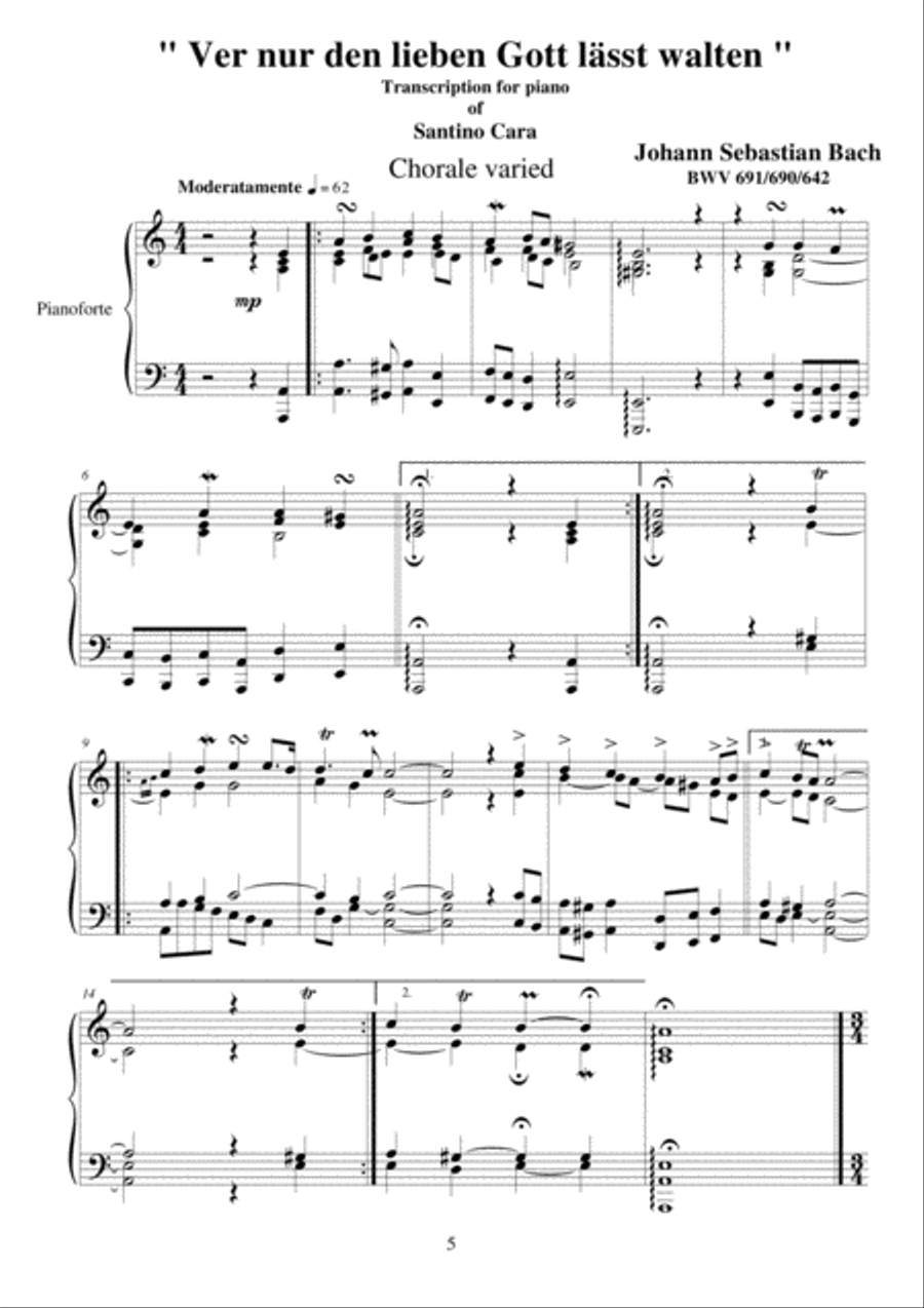 J.S.Bach - Chorales - Transcriptions for piano Piano Solo scores gallery preview page 5