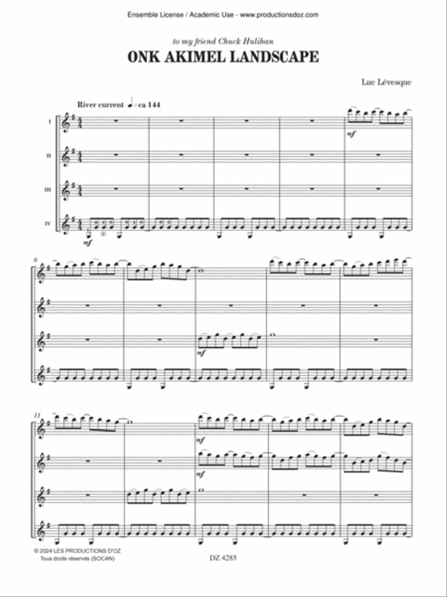 Onk Akimel Landscape Onk Akimel Landscape Guitar Ensemble scores gallery preview page 3