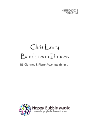 Book cover for Bandoneon Dances - for Bb Clarinet & Piano (from Scenes from a Parisian Cafe)