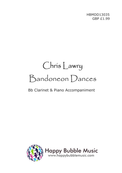 Bandoneon Dances - for Bb Clarinet & Piano (from Scenes from a Parisian Cafe) image number null