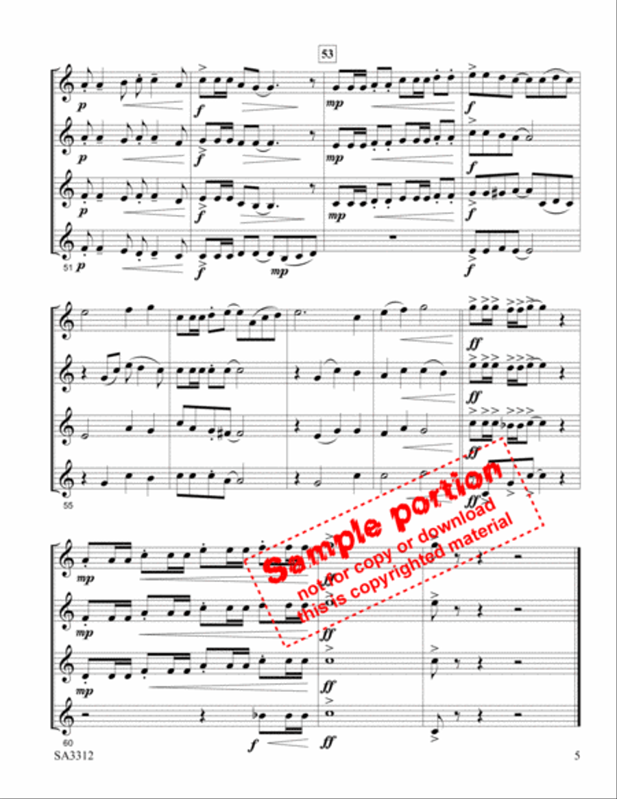 Three for 3 or 4 (or More) Cornet scores gallery preview page 6