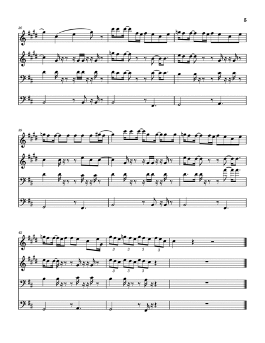 Deeper Waters Deeper Waters Brass Quartet scores gallery preview page 6