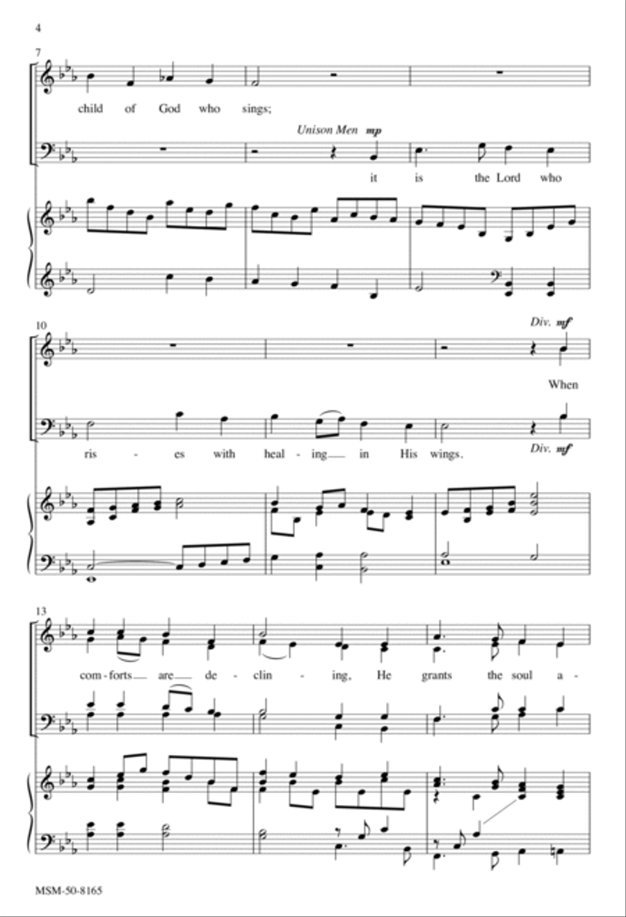 Sometimes a Light Surprises 4-Part scores gallery preview page 3
