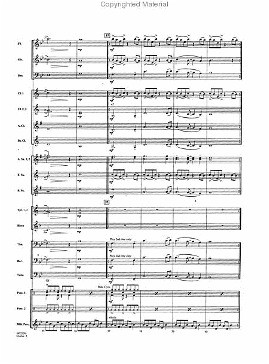 Clocks Clocks Concert Band scores gallery preview page 3