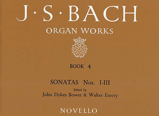Book cover for J.S. Bach: Organ Works Vol.4 (Novello)