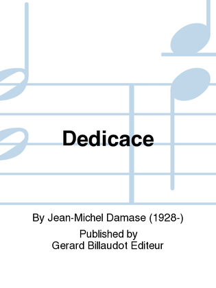 Book cover for Dedicace