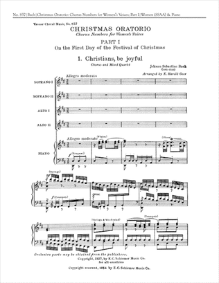 Christmas Oratorio, Part 1: Choruses