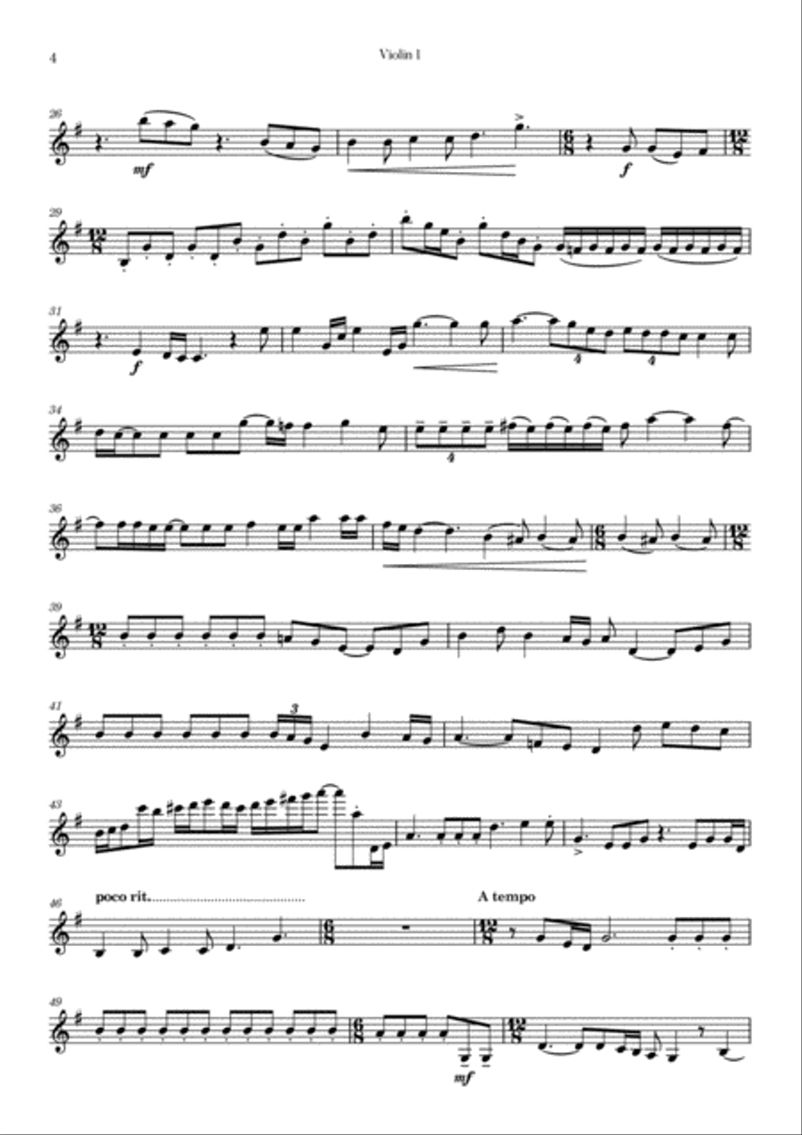 Somebody To Love String Quartet scores gallery preview page 4