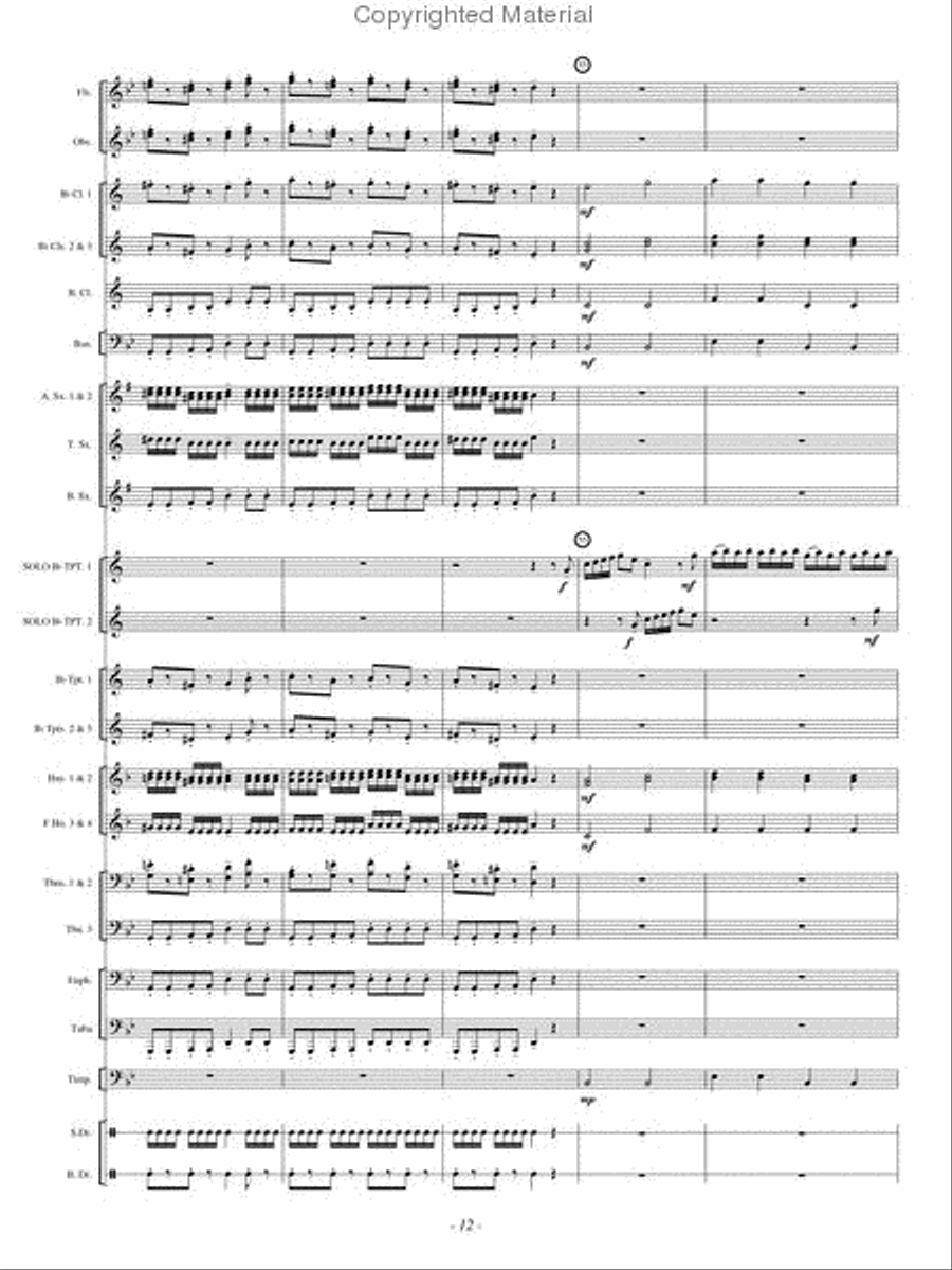 Double Concerto Concert Band scores gallery preview page 11