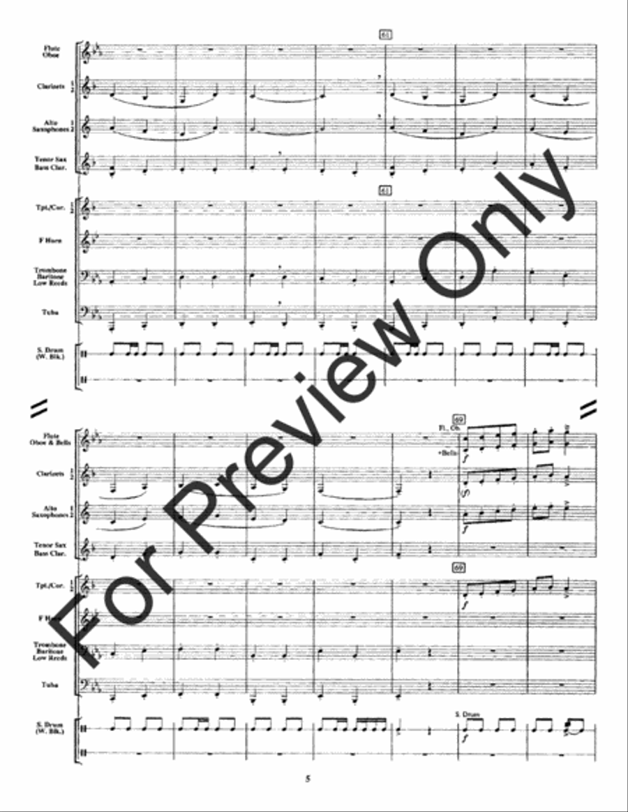 Pride Of The Band Brigade (Score) Concert Band scores gallery preview page 8