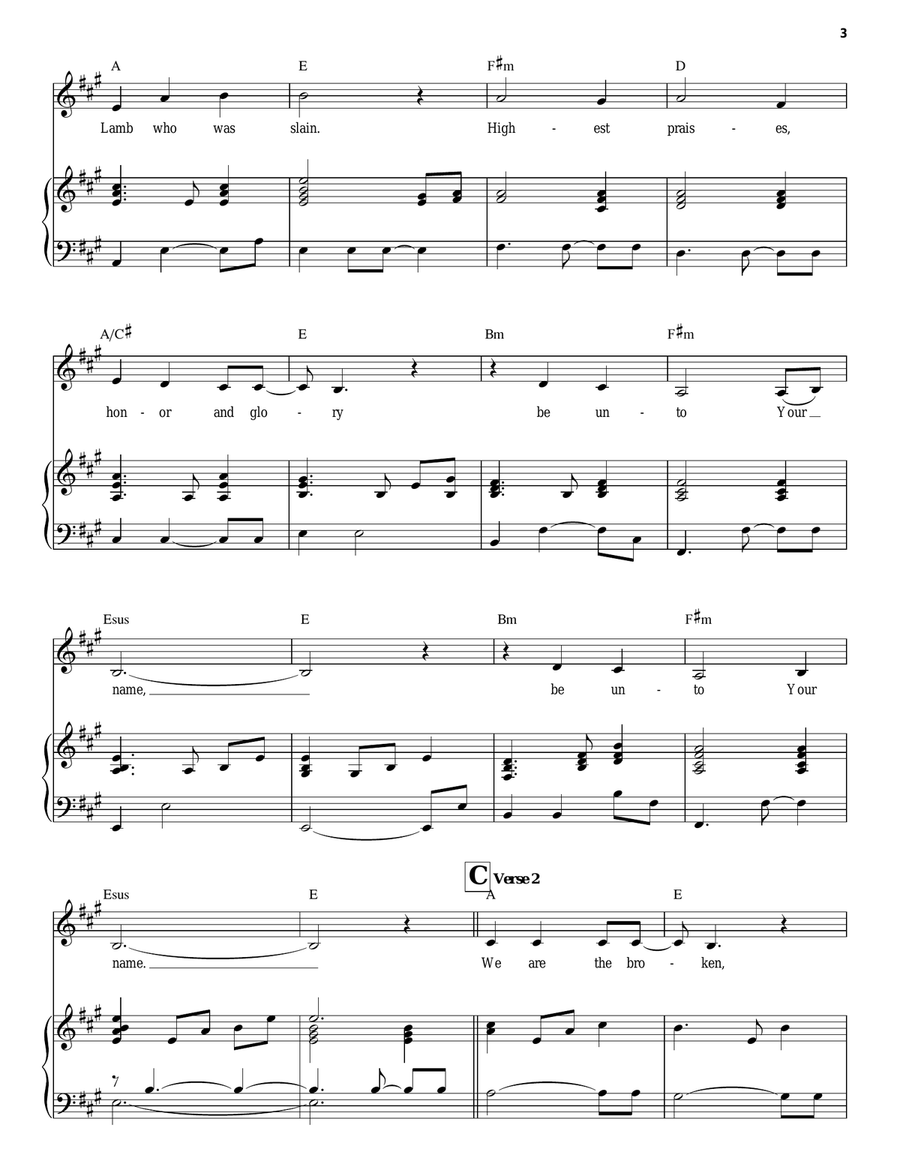 Be Unto Your Name Voice scores gallery preview page 3