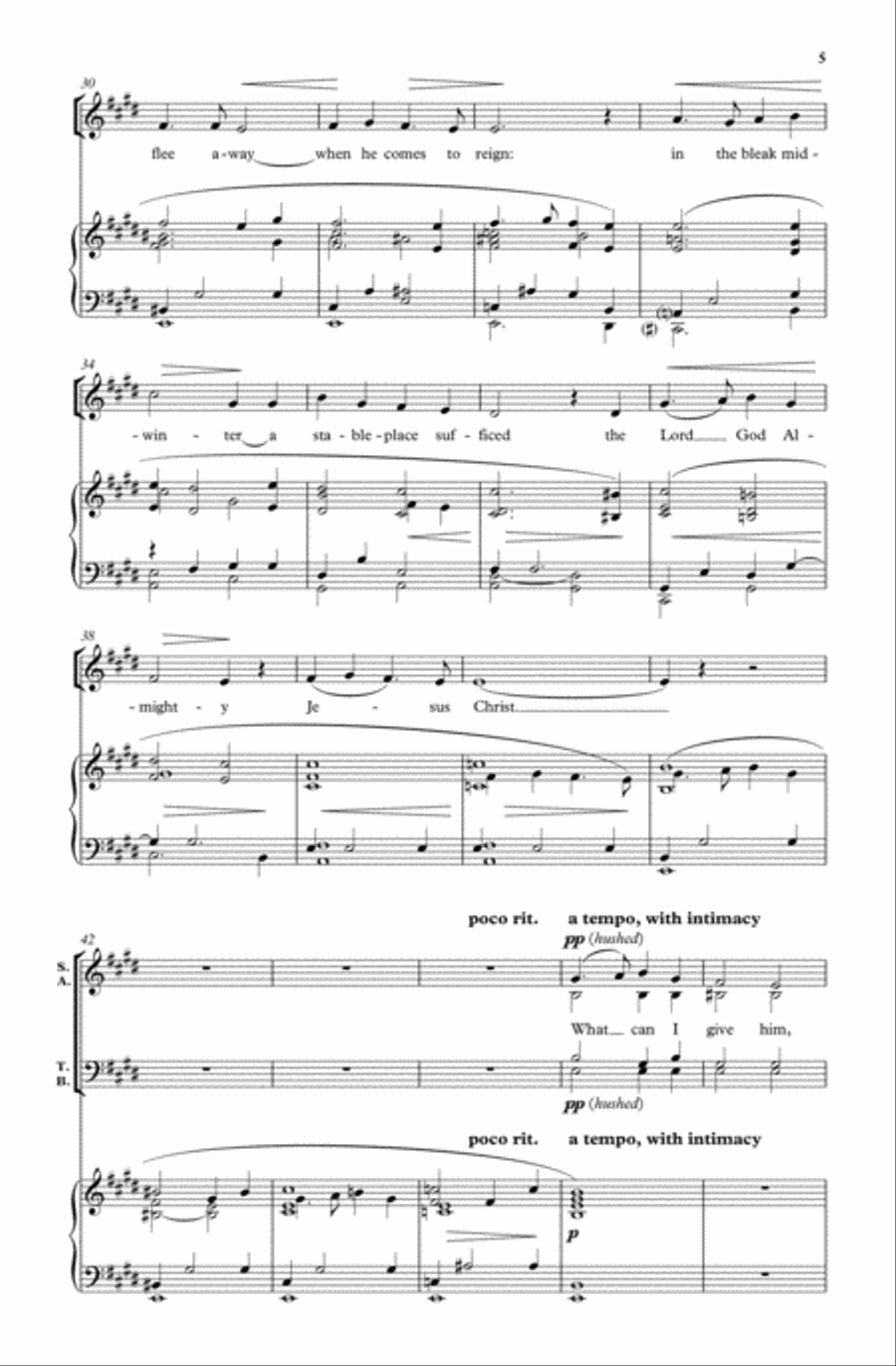 In the bleak mid-winter In the bleak mid-winter 4-Part scores gallery preview page 3