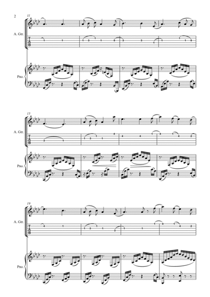 O mio babbino caro - for Guitar (TAB) and Piano accompaniment - orchestral play along image number null
