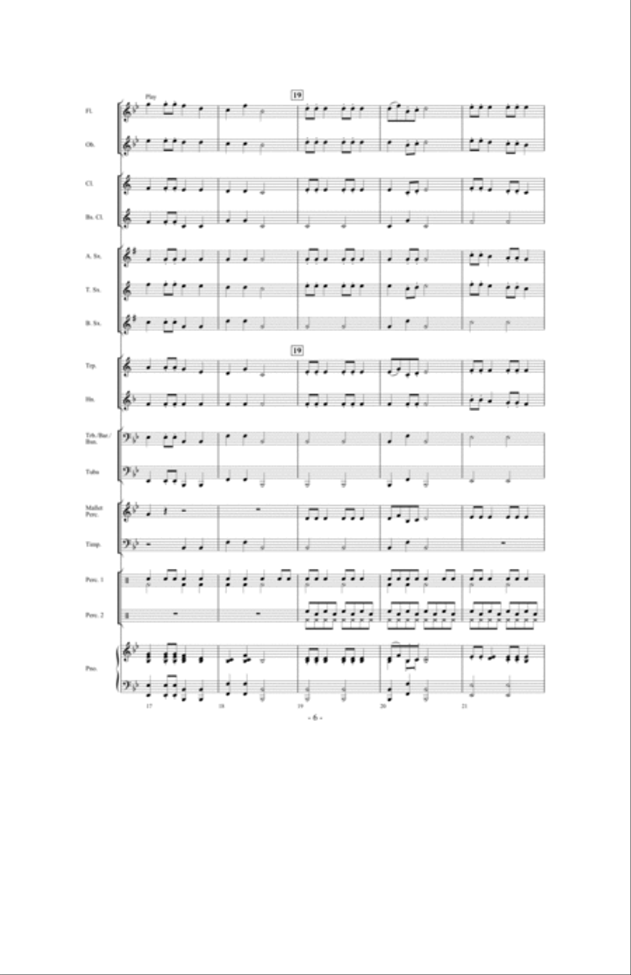 Santa's Holiday Favorites Concert Band scores gallery preview page 5