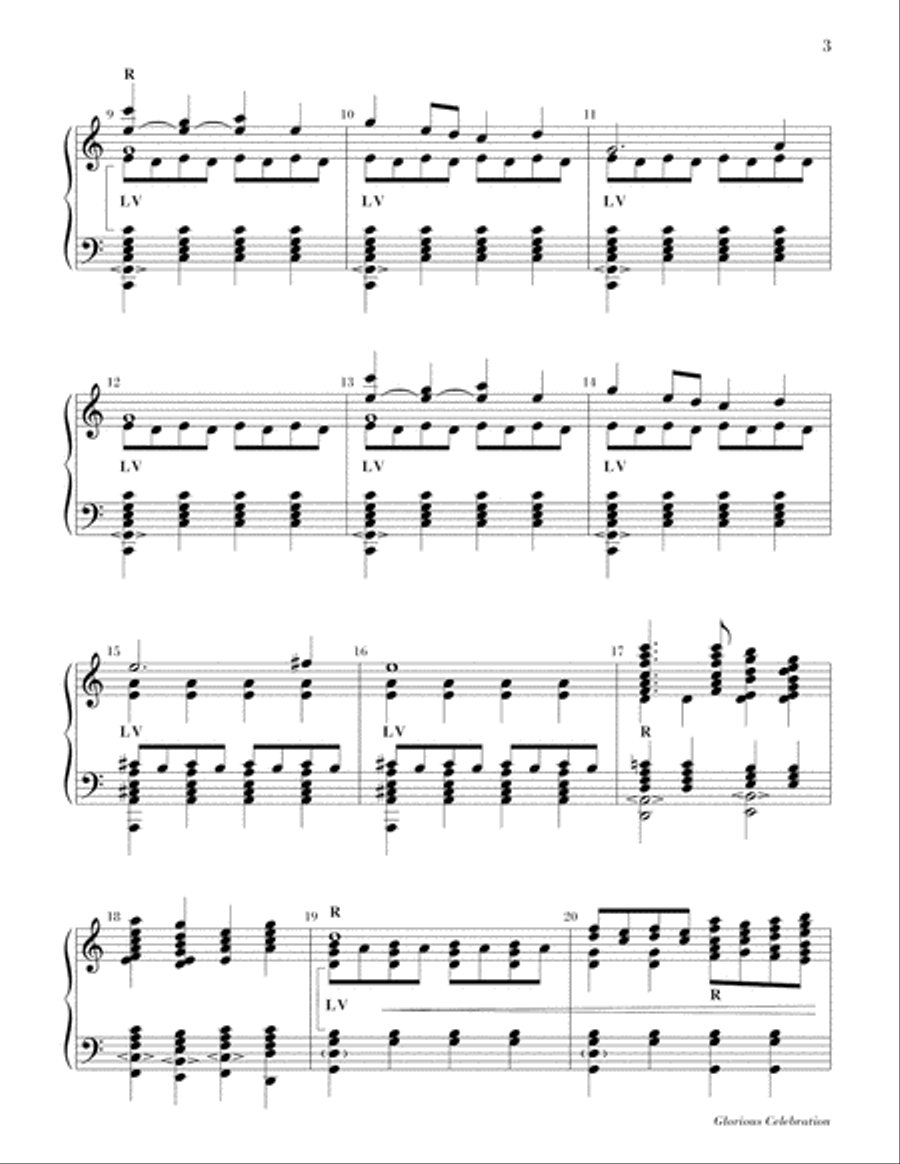 Glorious Celebration Glorious Celebration 5-Octaves scores gallery preview page 4