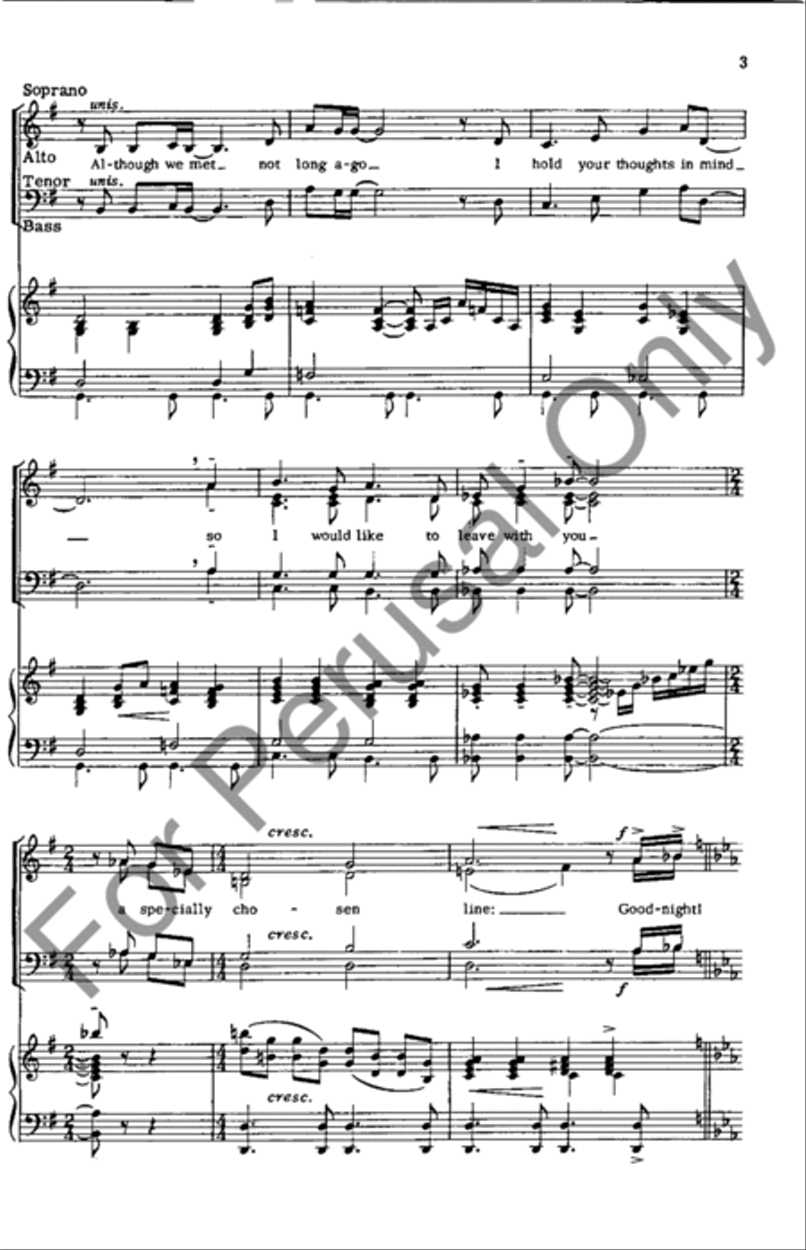 Good Night 4-Part scores gallery preview page 3