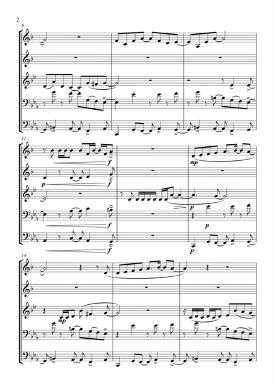We Don't Talk About Bruno Brass Ensemble scores gallery preview page 2