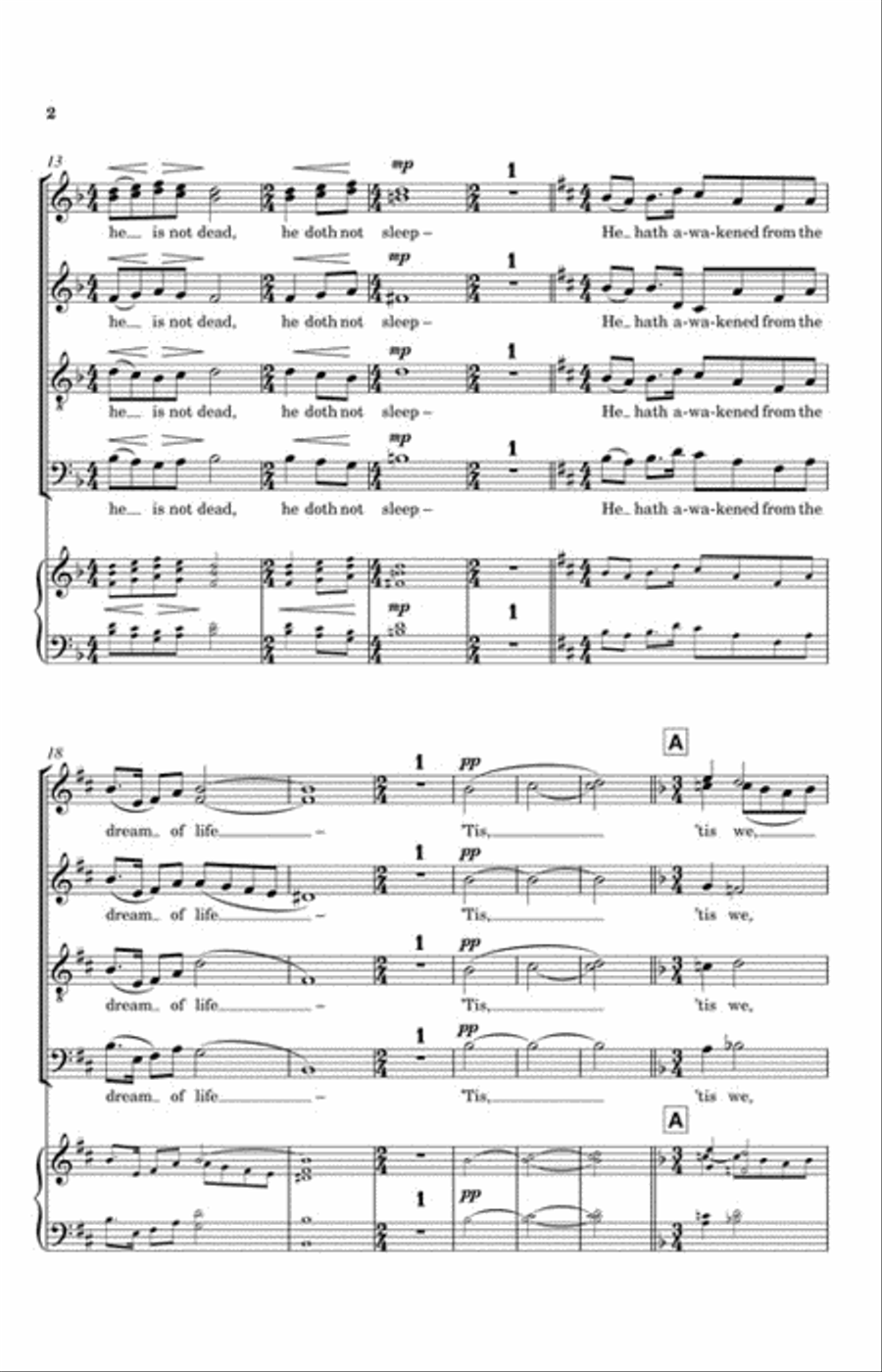 Peace, Peace! from The Peacemakers A Cappella scores gallery preview page 3