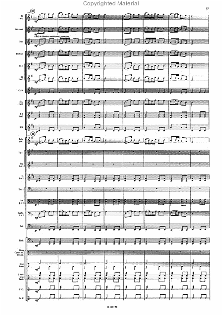 Ambaixadora Contrabandistas Concert Band scores gallery preview page 16