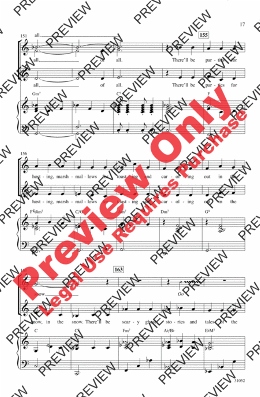 Christmas Pops Trio (A Medley) Women's Choir scores gallery preview page 17