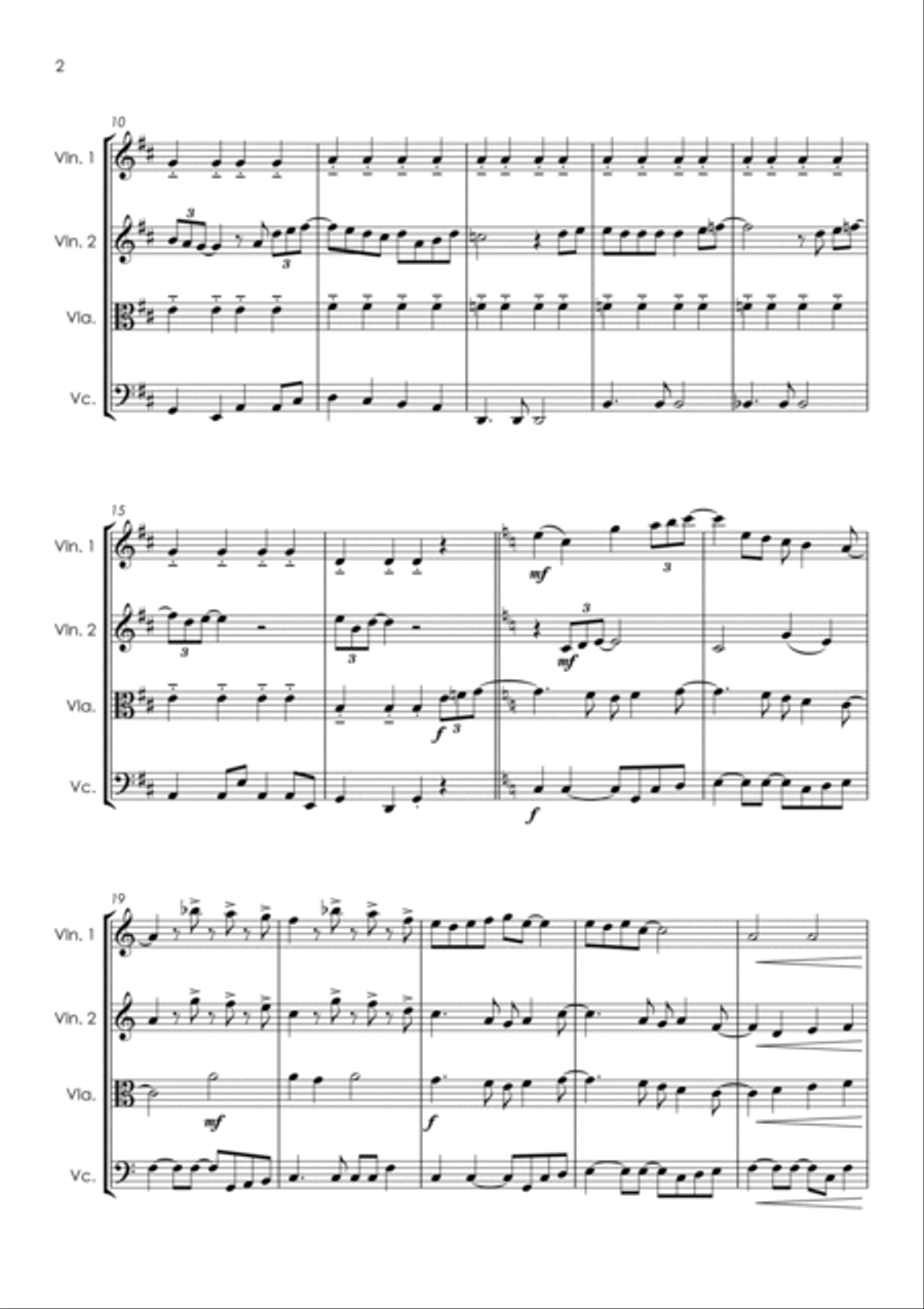 Penny Lane String Quartet scores gallery preview page 6
