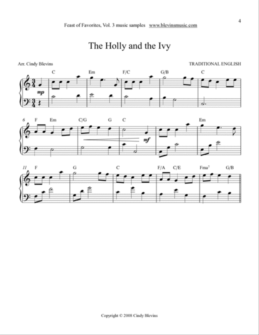 Feast of Favorites, Vol. 3, 20 solos for all harps Lap Harp scores gallery preview page 5