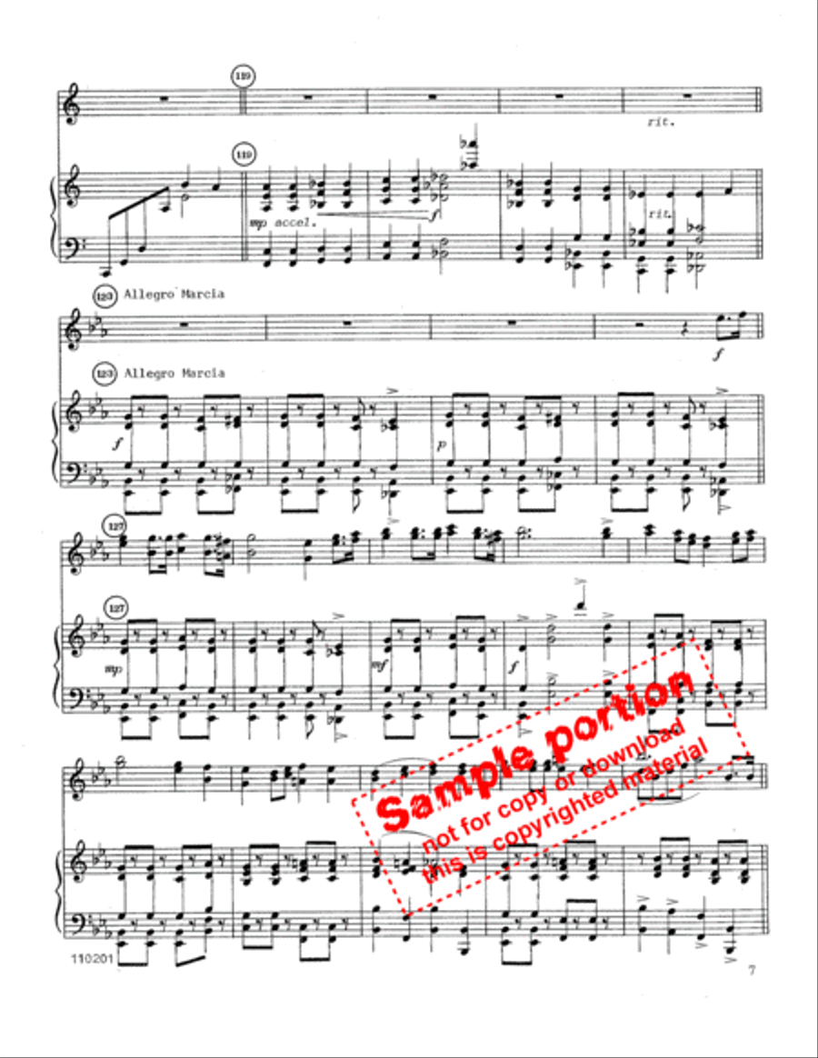 Hymn Fantasy (acc) Flute Duet scores gallery preview page 5
