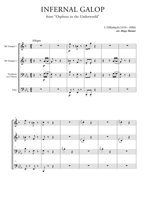 Infernal Galop (Can Can) for Brass Quartet