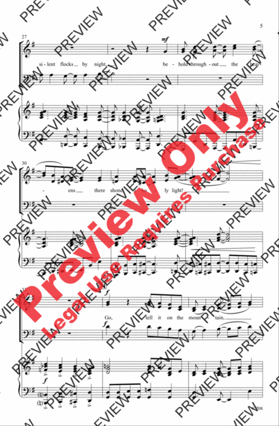 Go Tell It! 3-Part scores gallery preview page 5