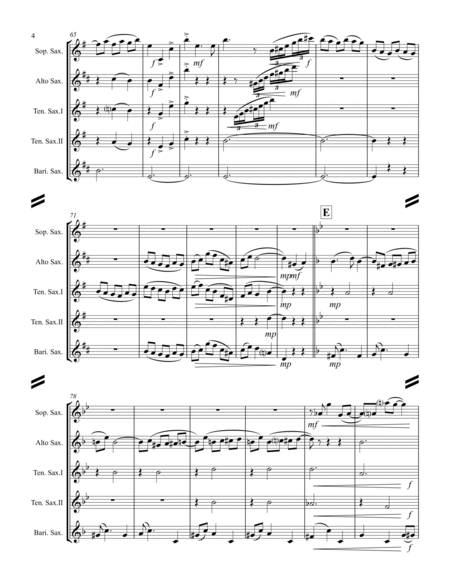 Debussy – La plus que lente (for Saxophone Quintet SATTB) image number null