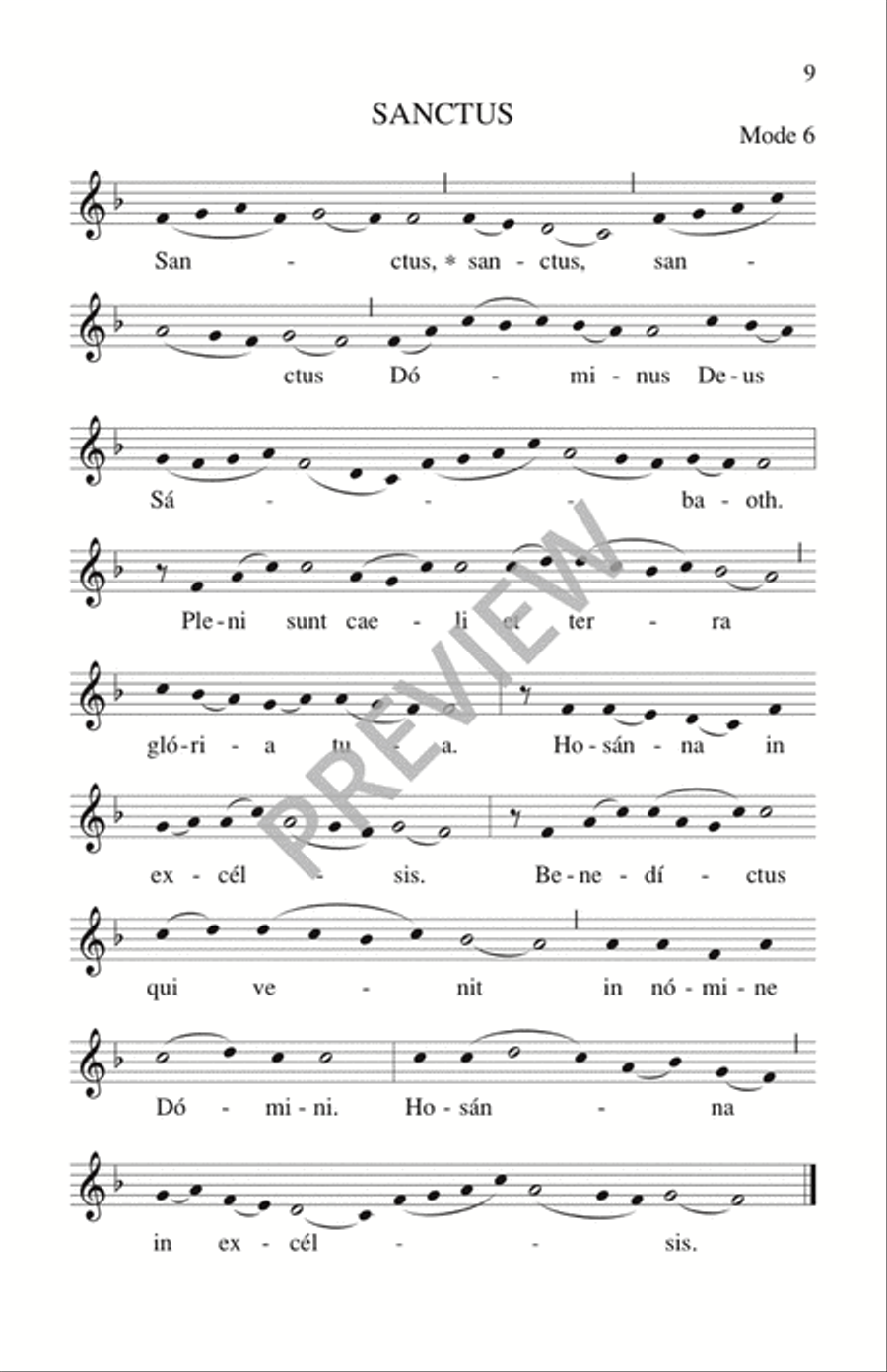 Missa de Angelis / Mass of the Angels - Assembly edition Unison Choir scores gallery preview page 10