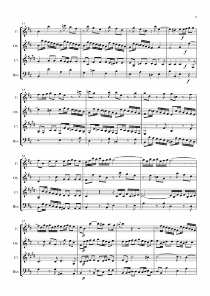 Concerto Grosso No. 3 arr. woodwind quartet image number null