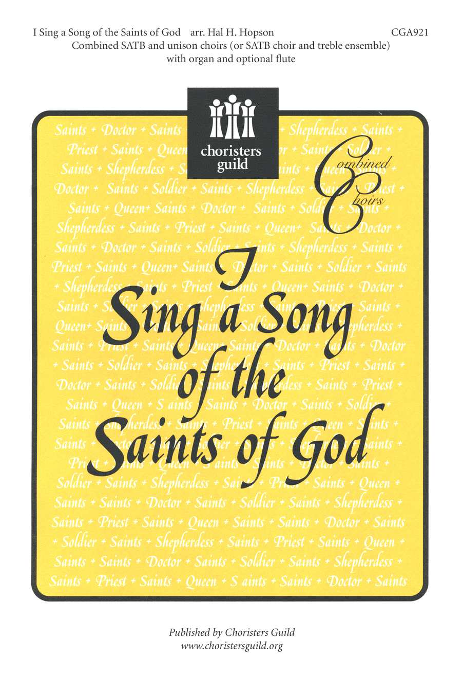 I Sing a Song of the Saints of God Choir scores gallery preview page 1