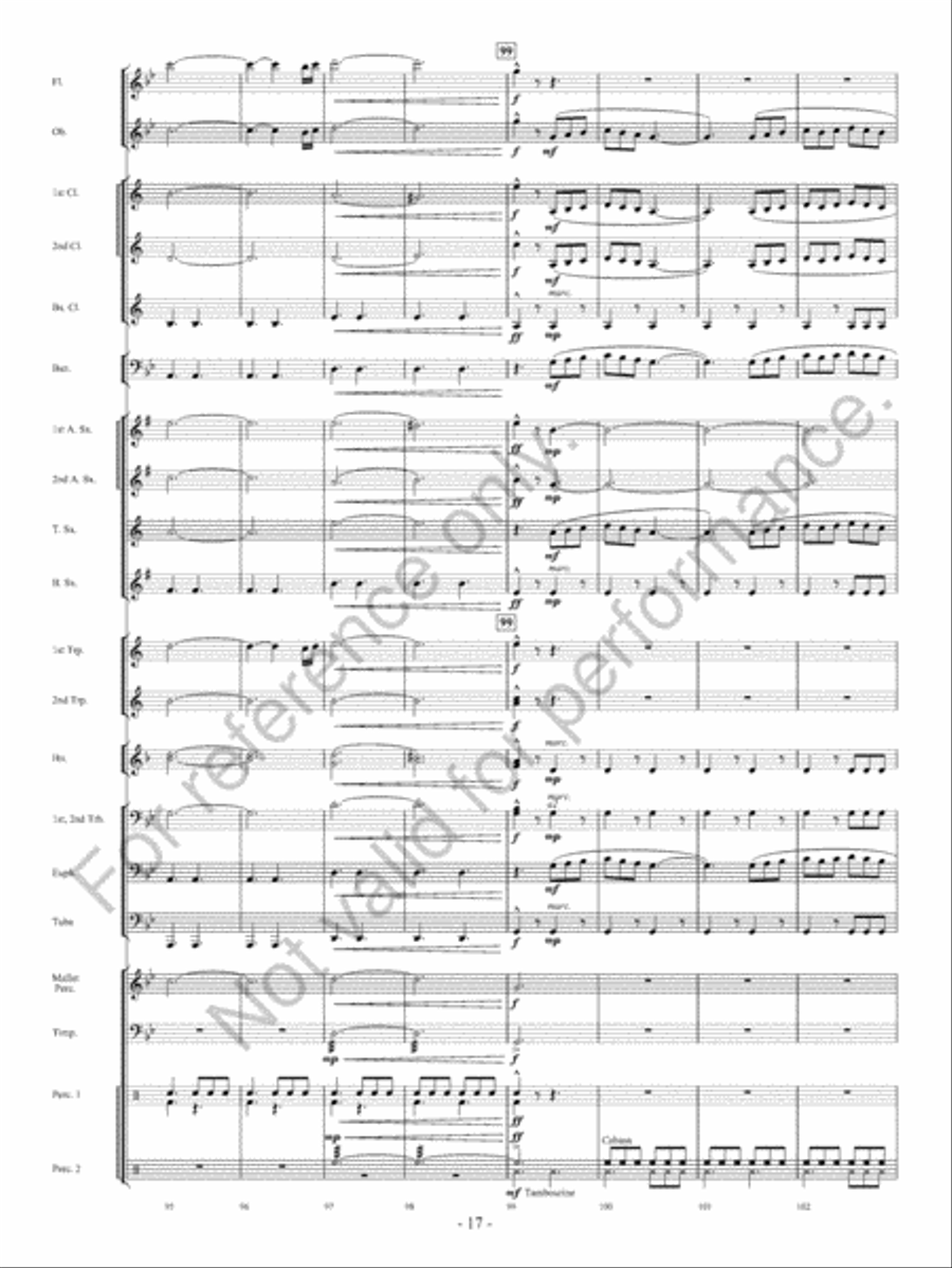Beyond Bold Horizons Concert Band scores gallery preview page 18