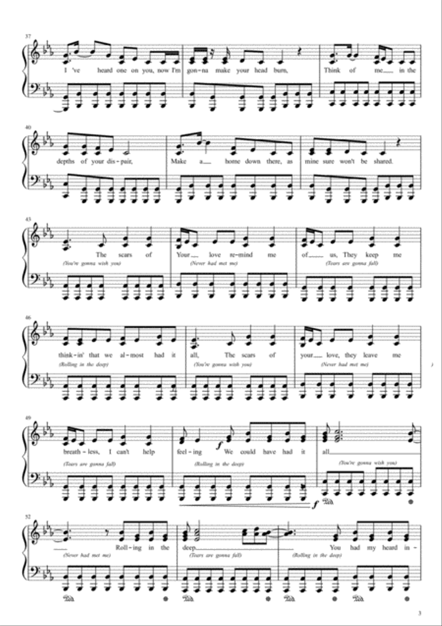 Rolling In The Deep Voice scores gallery preview page 3