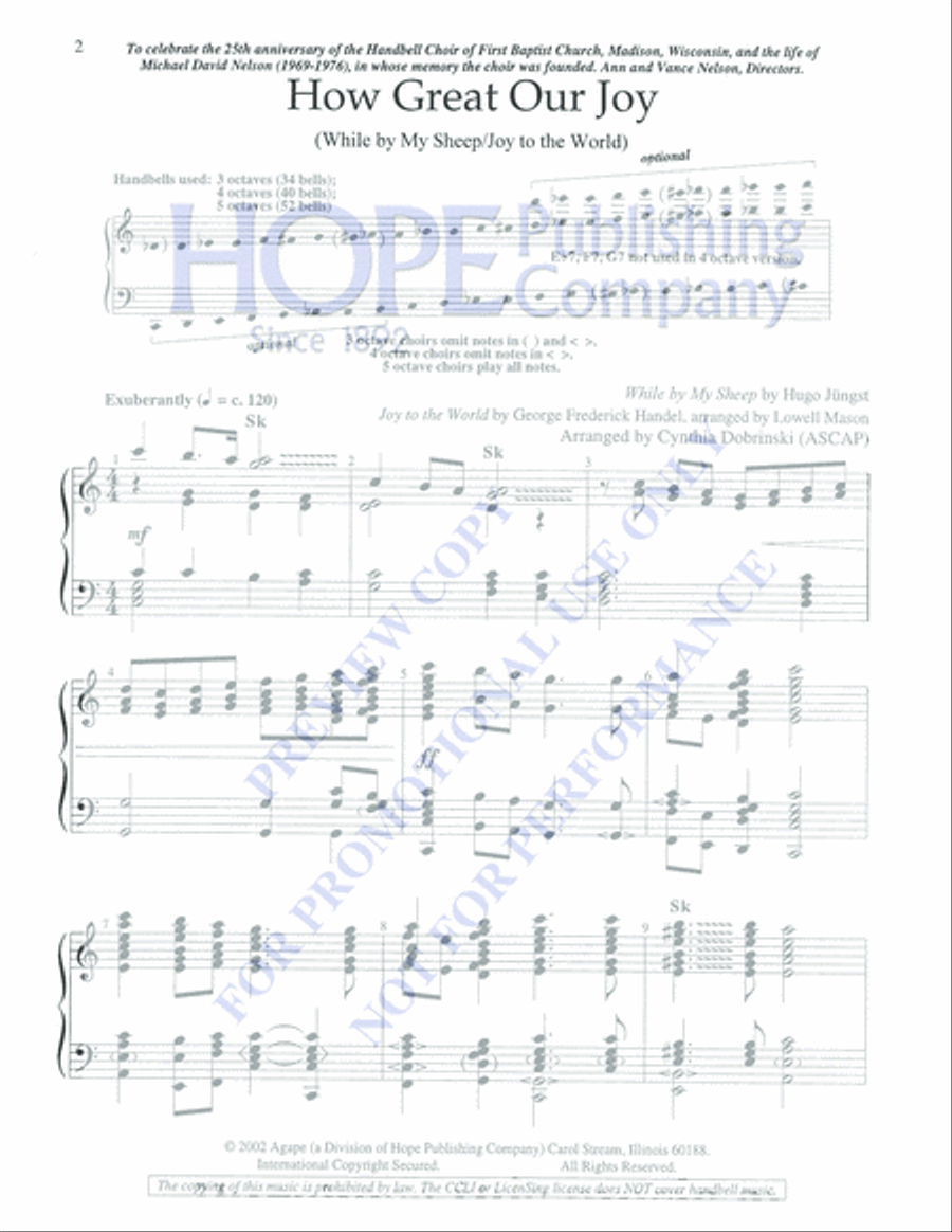 How Great Our Joy How Great Our Joy 5-Octaves scores gallery preview page 2