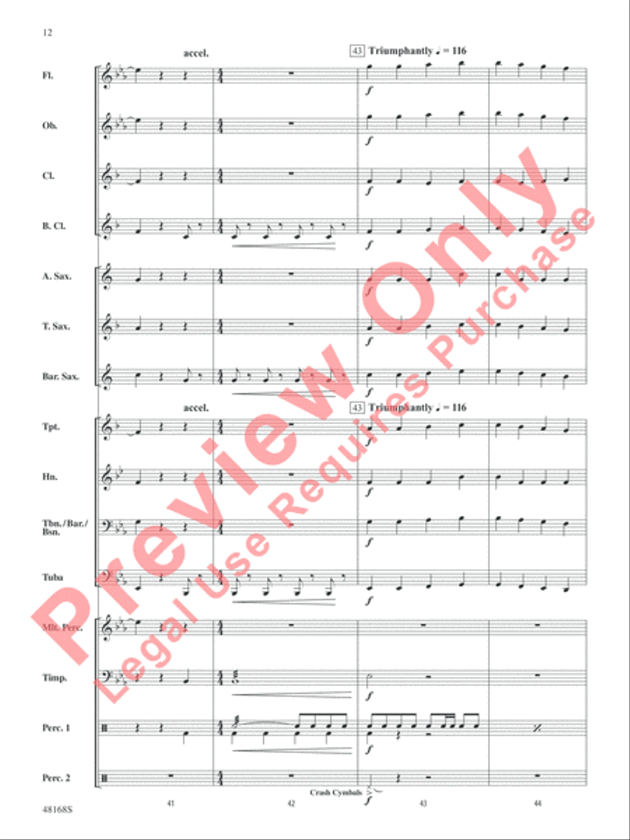 Happy Birthday, Ludwig Happy Birthday, Ludwig Concert Band scores gallery preview page 13