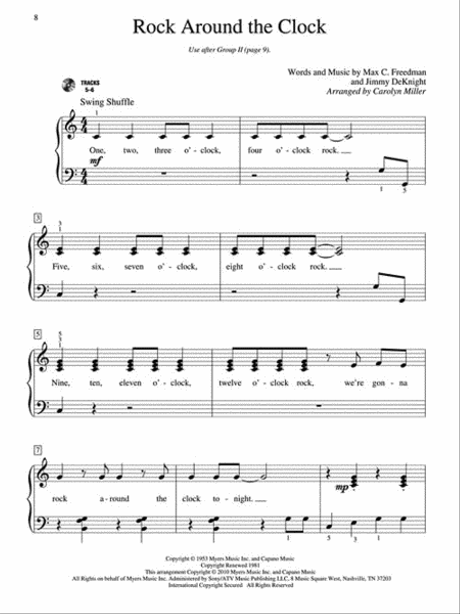 A Dozen a Day Songbook – Book 1 Piano Method scores gallery preview page 4