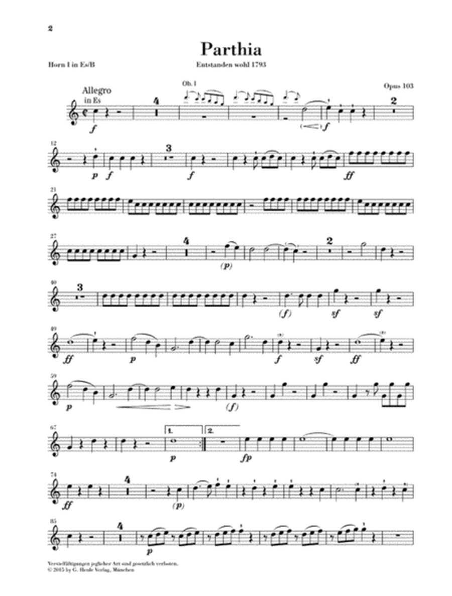 Parthia Op. 103 - Rondo WoO 25