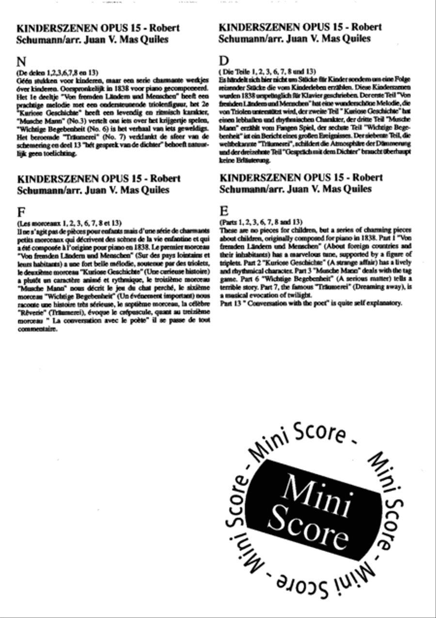 Kinderszenen Kinderszenen Concert Band scores gallery preview page 4