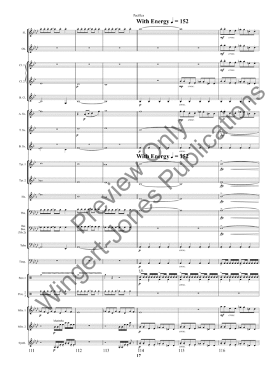 Pacifica Concert Band scores gallery preview page 20